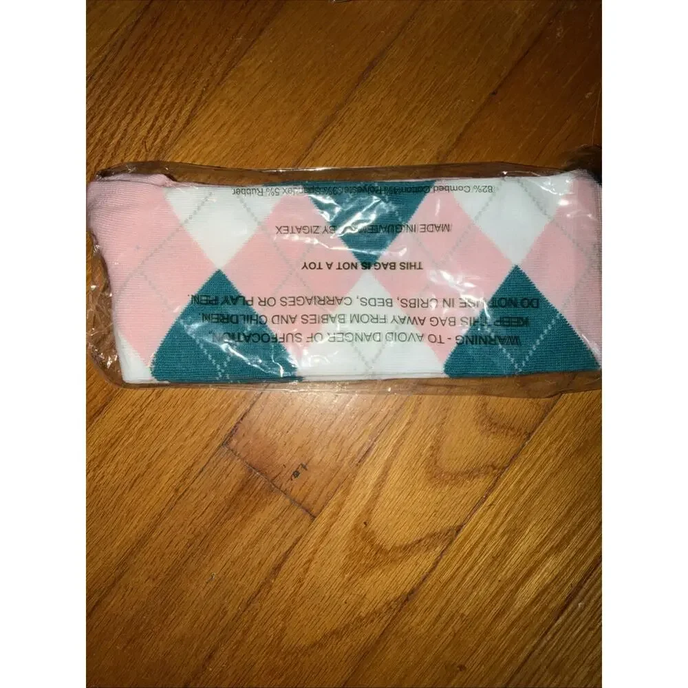 Golf Knickers Colorful Knee High Argyle Cotton Socks For Men Pink White Green